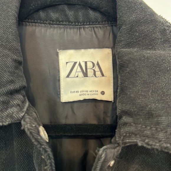 Zara oversized wool denim jacket - Picture 4 of 7